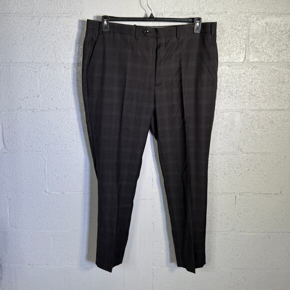 Michael Kors Men's Plaid Classic-Fit Wool-Blend Stretch Suit Pants 42x32 $190 - Picture 6 of 8